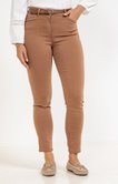 Pantalon stretch droit piping lurex