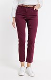 Pantalon stretch droit piping lurex