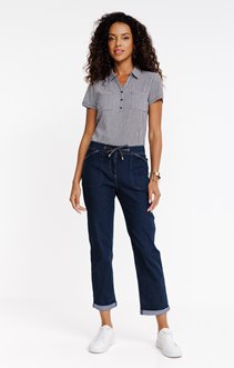 Pantalon jogging en jean brut