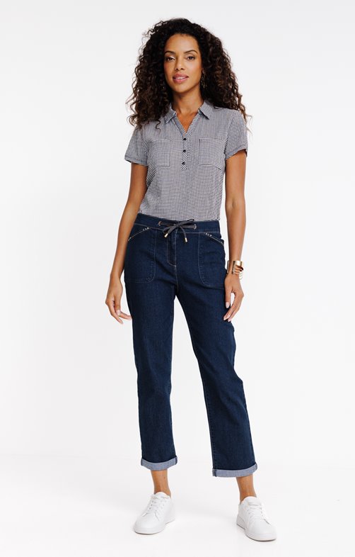 Pantalon jogging en jean brut