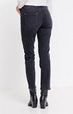 Jean gris coupe slim avec ceinture