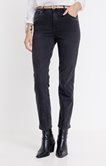 Jean gris coupe slim avec ceinture