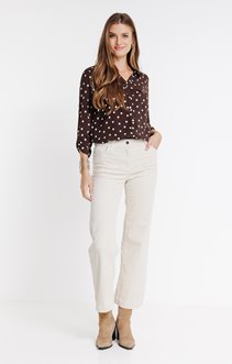 Pantalon velours côtelé coupe large