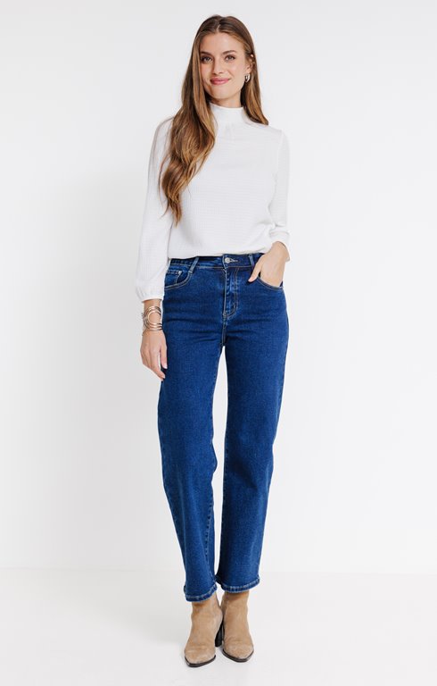 Jean brut coupe large