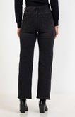 Jean noir coupe large