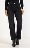 Jean noir coupe large