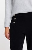 Tregging en maille velours coupe large