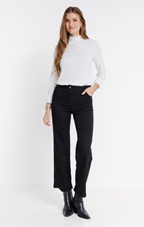 Pantalon strecth noir coupe large