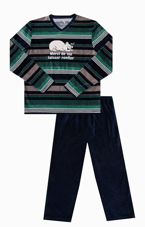 Pyjama long velours Ronfler