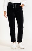 Pantalon coupe jogging en velours côtelé