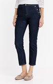Pantalon à pont en jean coupe droite