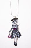 Sautoir pendentif chat