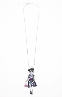 Sautoir pendentif chat