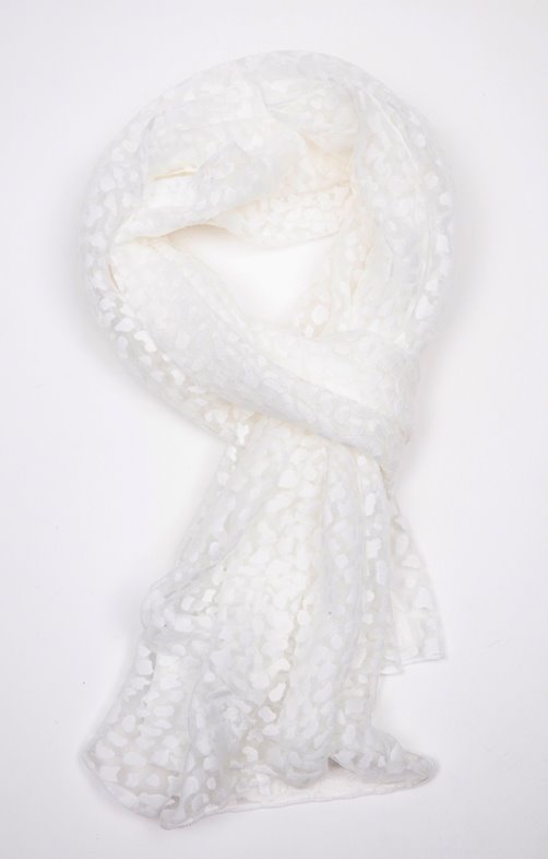 Grand foulard léger dévoré