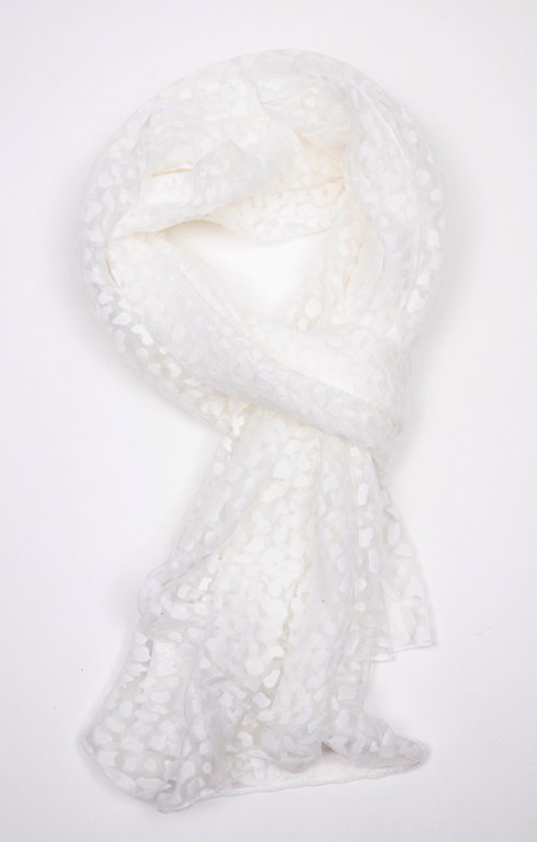 Grand foulard léger dévoré