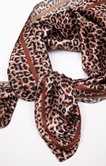 Petit foulard carré léopard