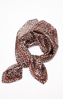 Petit foulard carré léopard