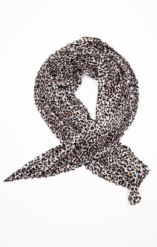 Petit foulard carré léopard