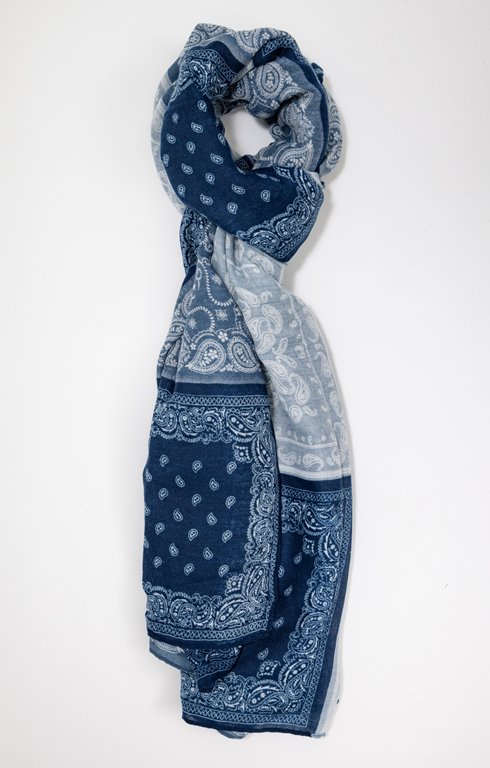 Grand foulard semi léger imprimé
