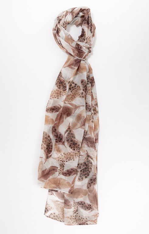 Grand foulard chiffon imprimé