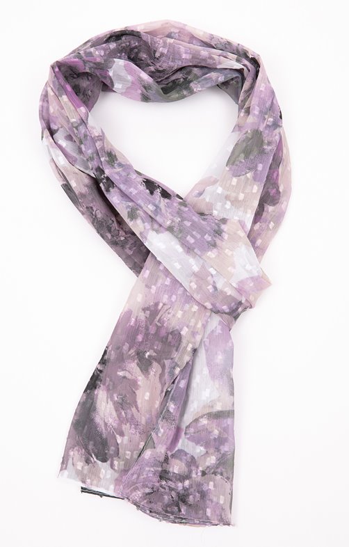 Petit foulard chiffon imprimé