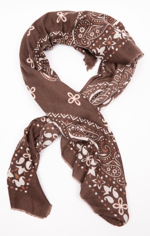 Grand foulard carré imprimé