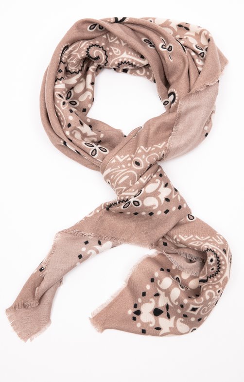 Grand foulard carré imprimé