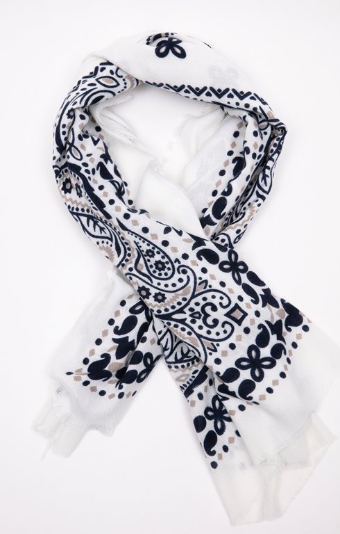 Grand foulard carré imprimé