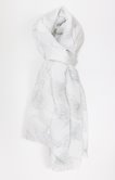 Grand foulard semi léger plissé