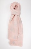 Grand foulard semi léger plissé