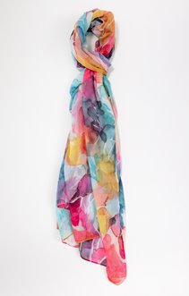Grand foulard léger imprimé