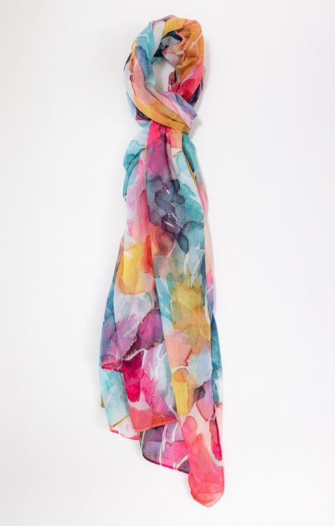 Grand foulard léger imprimé