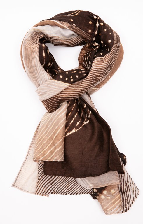 Grand foulard imprimé semi-léger