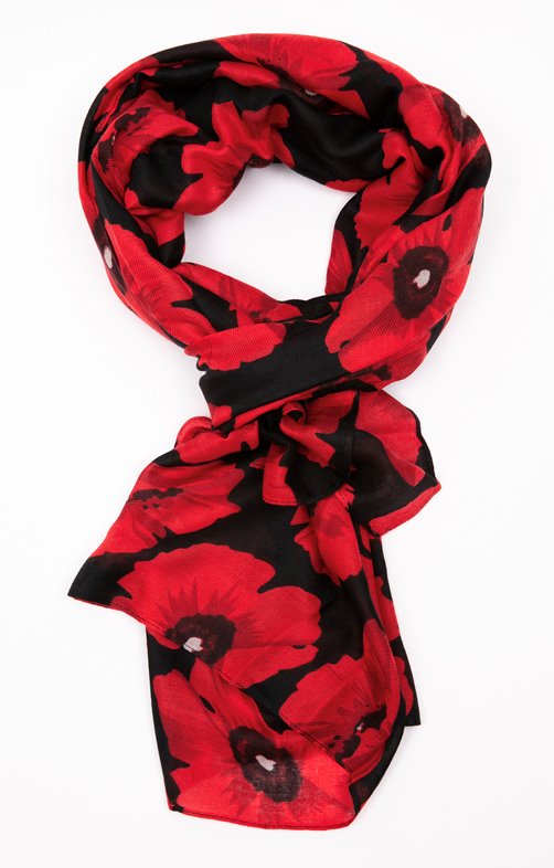 Grand foulard semi léger imprimé