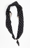 Foulard triangle à pois réversible
