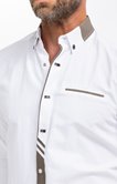 Chemise Pablo Uni Cross Beige Studio