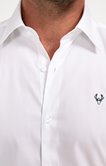 Chemise brodée manches longues Sato