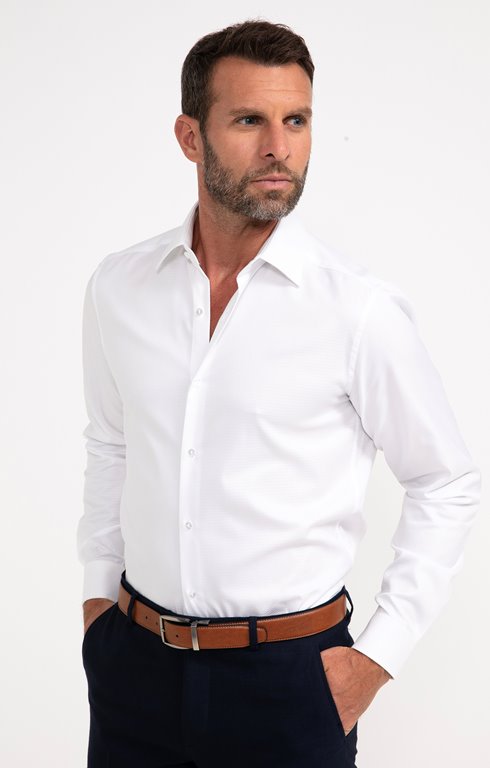 Chemise ajustée manches longues Tempête