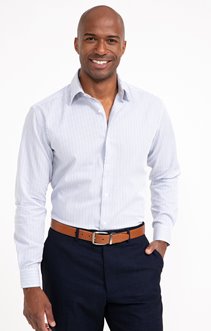 Chemise confort manches longues Rayure