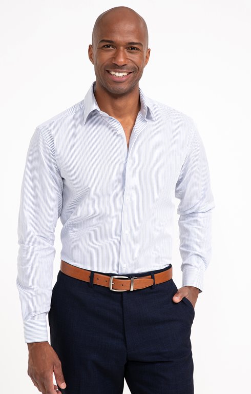 Chemise confort manches longues Rayure