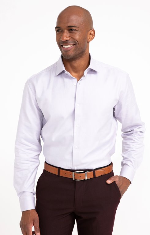 Chemise manches longues Gris Parme