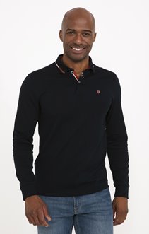 Polo manches longues Vp brique