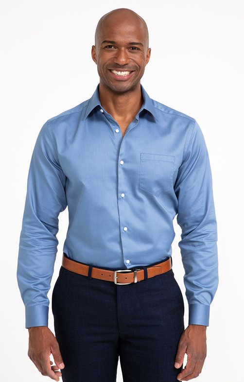 Chemise regular manches longues Ondes