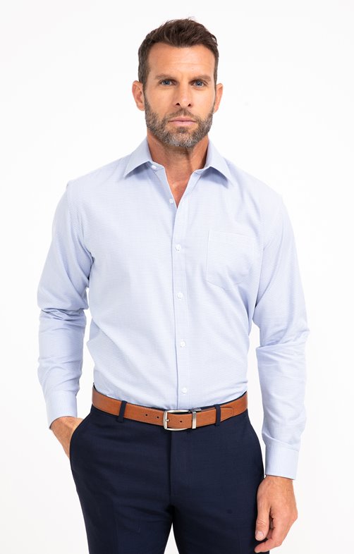 Chemise confort manches longues Bludobby