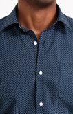 Chemise ajustée manches longues Navycash
