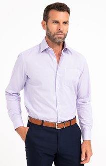 Chemise regular manches longues Microray