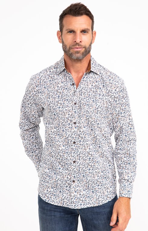 Chemise manches longue velours Robino
