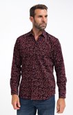 Chemise manches longues Robino Bordeaux