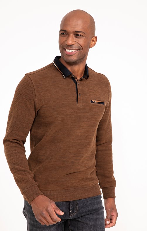 Polo manches longues Print