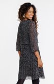 Robe plissée à pois